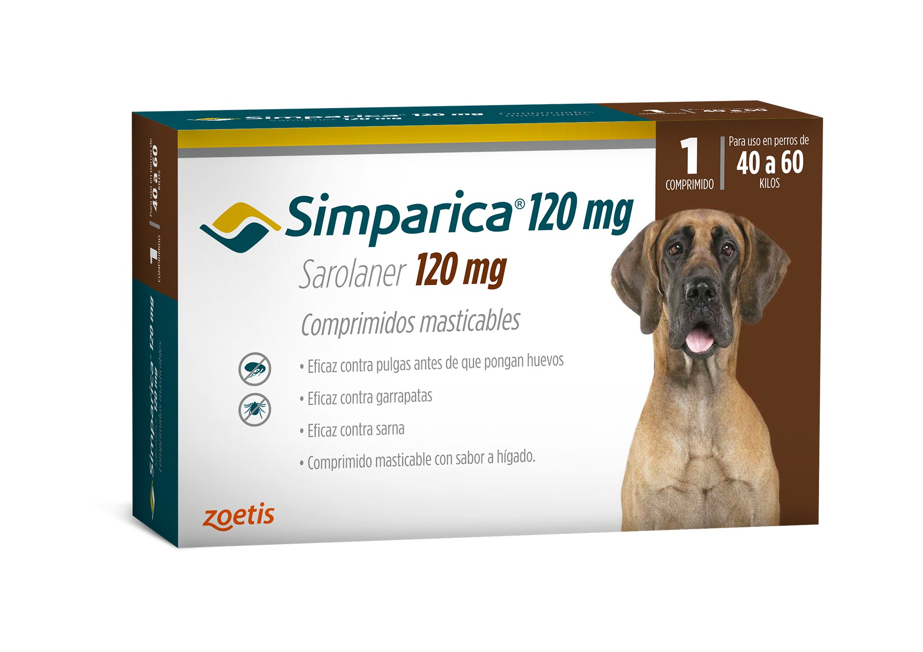 SIMPARICA 120 MG (40,1-60 KG)